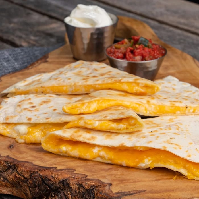 Three Cheese Quesadilla.