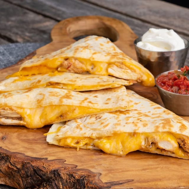 Chicken & Cheese Quesadilla.