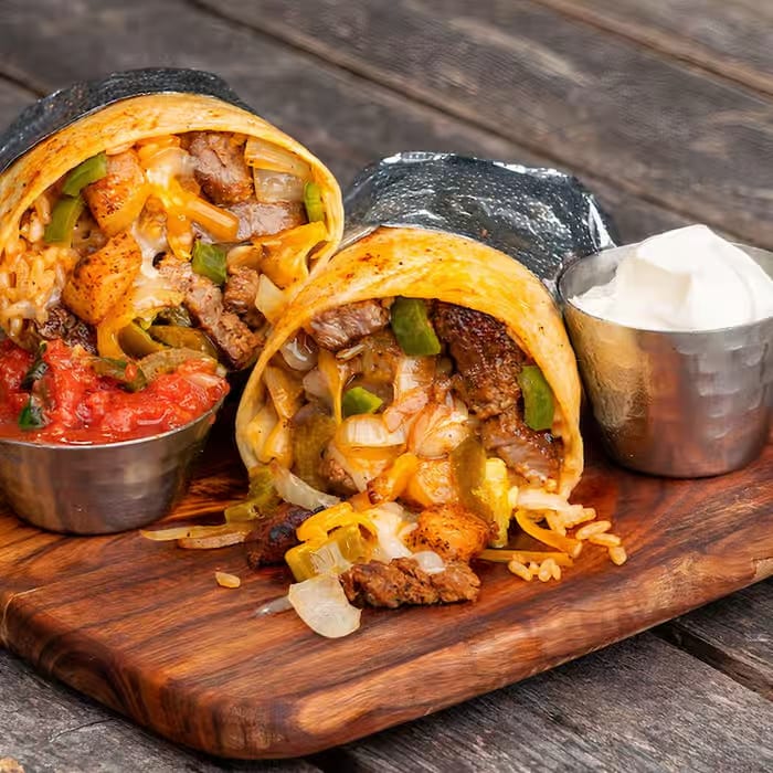 Steak Melt Burrito.